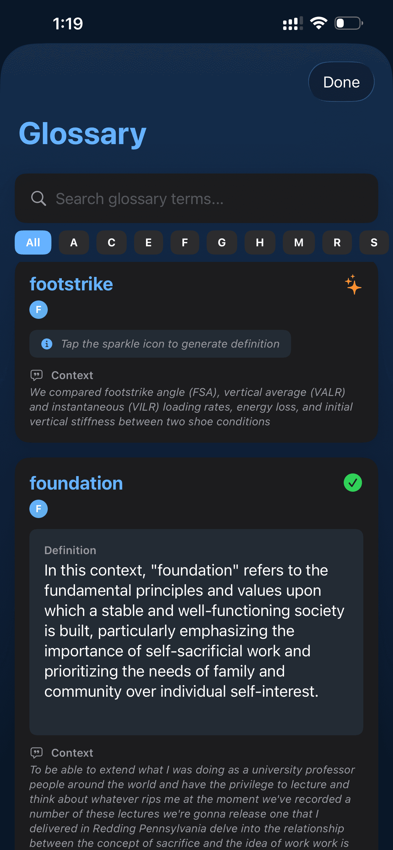 Glossary
